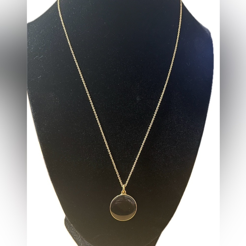 Kate Spade New York Gold and Black Pendant Necklace